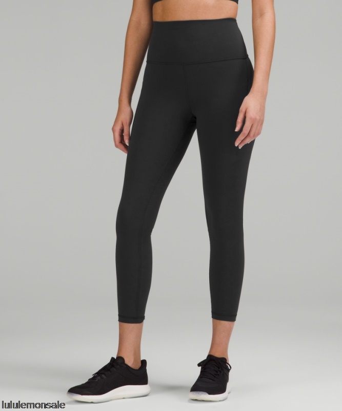 Lululemon Damen DELULU060 | Wunder Zug Hoch Sitzende Strumpfhose Mit Taschen 25 Schwarz